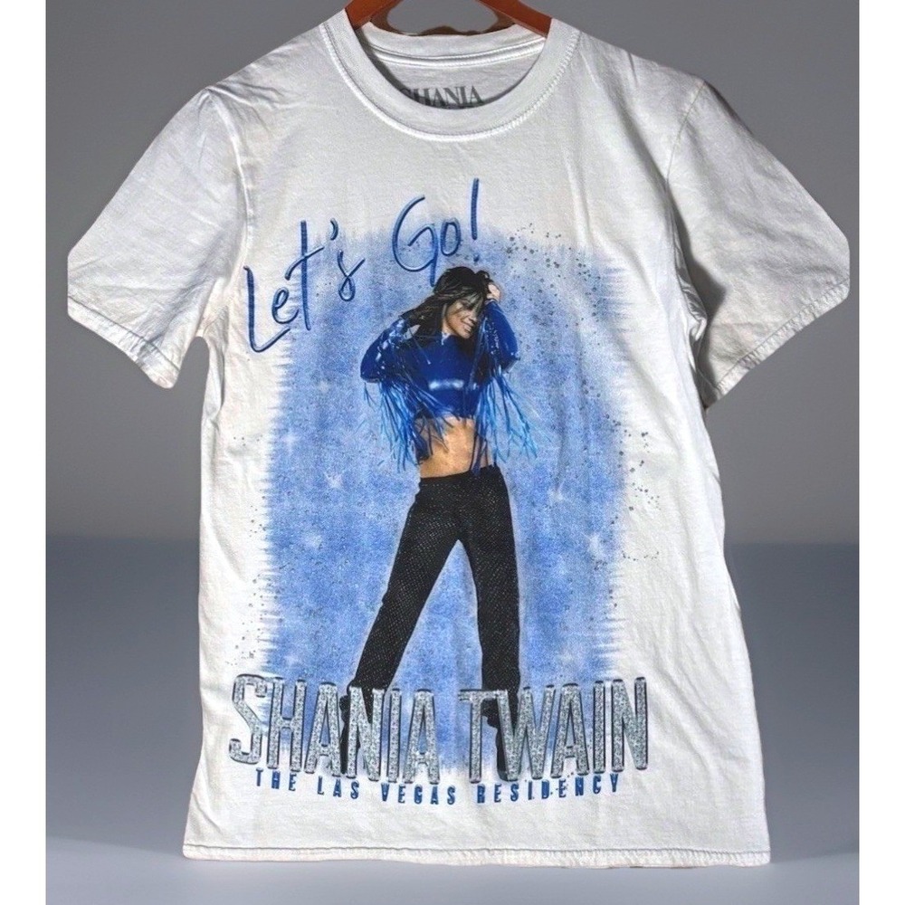 Shania Twain Lets Go‎ Las Vegas Residency T-Shirt White Size S 2022 Concert